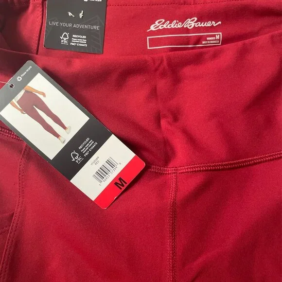 Women's Trail Tight Pant, Eddie Bauer, M, Red, NWT - Picture 6 of 7